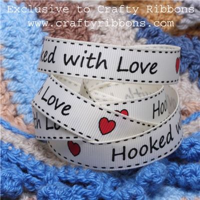 Crochet Ribbon - Hooked with Love Ant. white